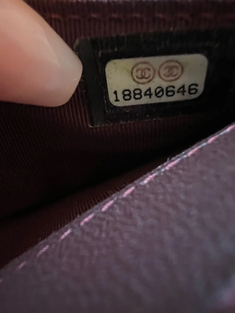 Chanel Classic Long Flap Wallet Lambskin Authentic Good Condition